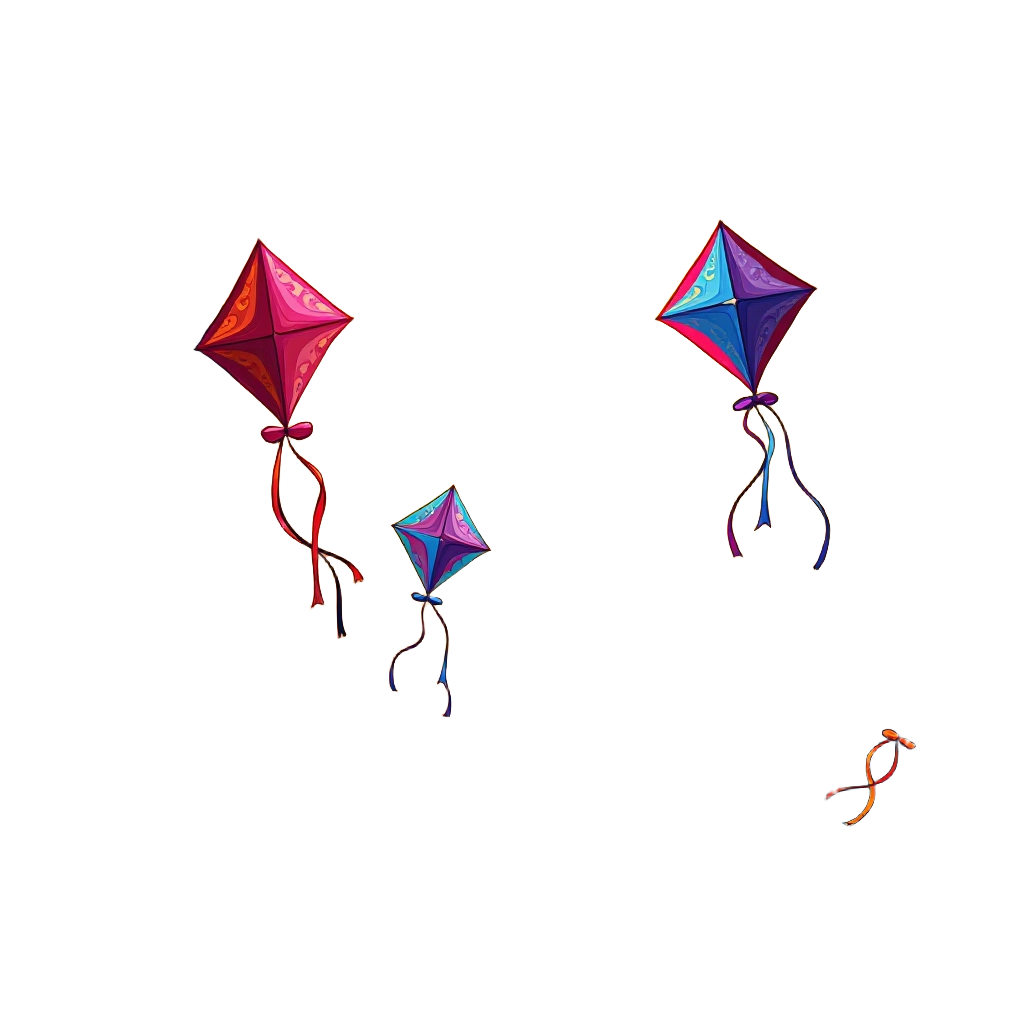 Colorful Kites Flying